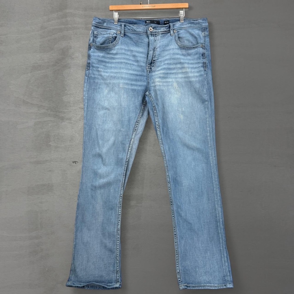 BKE Buckle Tyler Slim Fit Jeans Light Wash Denim Stretch 40 x 34